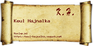 Keul Hajnalka névjegykártya