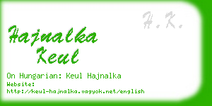 hajnalka keul business card